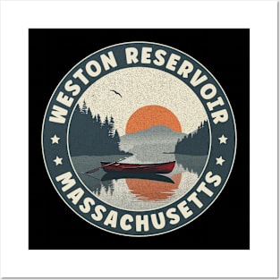 Weston Reservoir Massachusetts Sunset Posters and Art